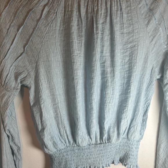 Blue Rain Peasant Boho Womens Top Sz M - Picture 6 of 10